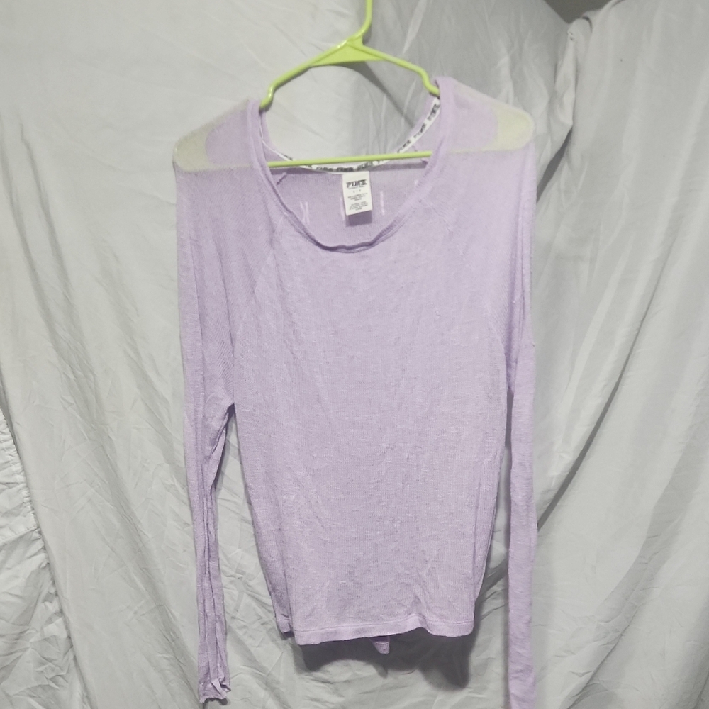 PINK Brand Light Purple Long Sleeve Blouse